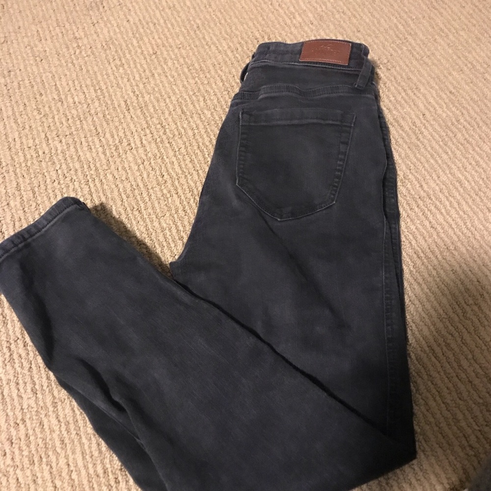 hollister ultra high rise mom black jeans